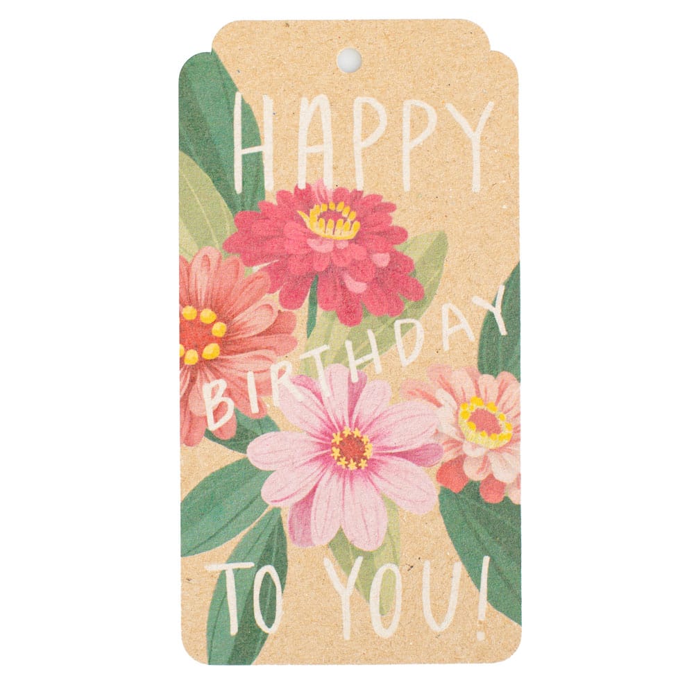 Happy Birthday Gift Tag - 10 Pack (ws) - Image 2