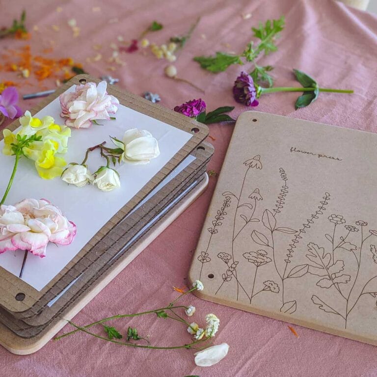 Falling design Flower Press