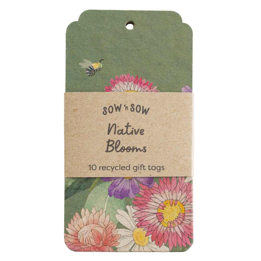 Native Blooms Gift Tag - 10 Pack (ws)