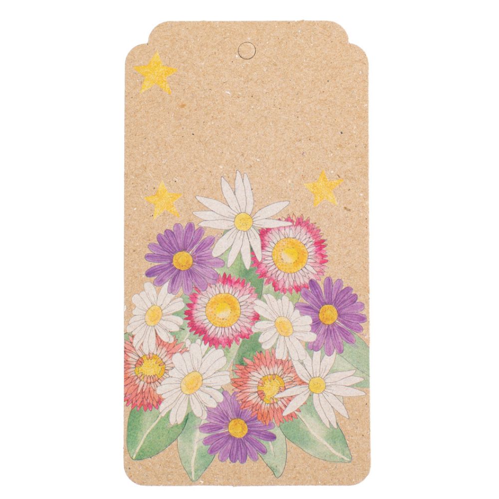 Christmas Daisies Gift Tag 10 Pack (ws) - Image 2